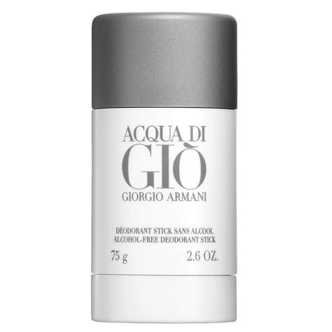 armani deodorant in green stick.